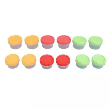 12 шт. Контейнер для хранения продуктов с завинчивающейся крышкой, подходит для использования в микроволновой печи и посудомоечной машине, герметичный, пищевой полипропилен