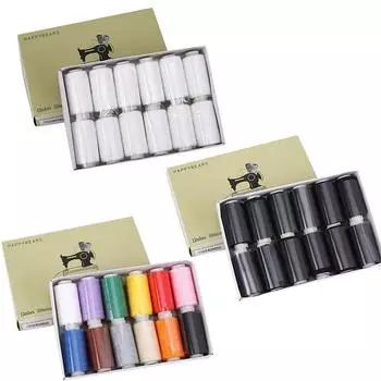 12 шт./кор., набор цветных ниток 402, набор швейных ниток ручной работы, DIY комбинированный набор ниток для ручного шитья, швейная нить, швейная машина