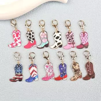 12 шт. ковбойские сапоги ручной работы ковбойские сапоги брелок в стиле вестерн украшения своими руками украшения для рукоделия 3x1,5 см 12pcs