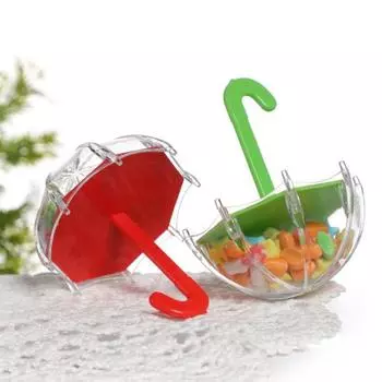 12 шт., креативная прозрачная пластиковая упаковка для дня рождения, вечеринки, коробка для конфет, украшение для подарка светло-синий