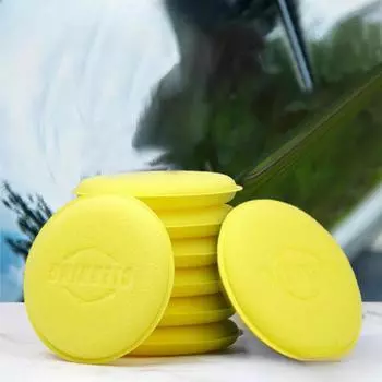 12 шт. Круглые губки для полировки автомобиля, губки для полировки с высокой плотностью, полировальные губки для инструментов для детейлинга автомобиля