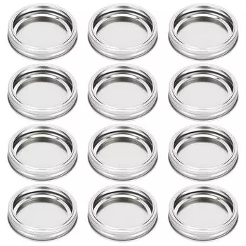 12 шт. Крышки для стеклянных банок из нержавеющей стали, круглые, герметичные, для кухни