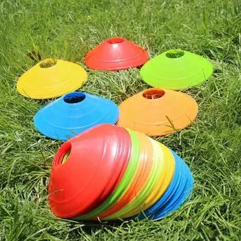 12 шт. Логотип Круглый рот Логотип Круглый баскетбольный препятствие Логотип Конический круглый логотип стопы Футбольный тренировочный комплект оборудования color12