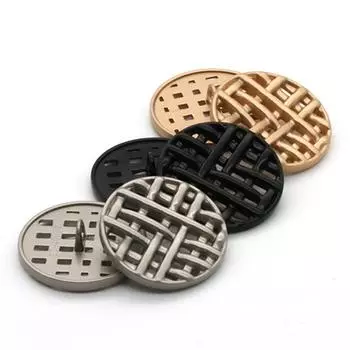 12 шт./лот 18-25 мм высококачественный песочно-золотой серебряный черный костюм с пуговицами на животном стиле, ветровка, украшенная круглыми пуговицами 18mm чёрный