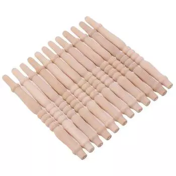 12 шт./лот 1:12 миниатюрных деревянных перил для лестницы кукольного домика своими руками One Size