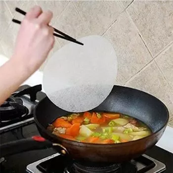 12 шт./лот Пищевая масляная бумага Прокладки-мембраны для супа Диаметр 20 см Маслопоглощающая бумага LS