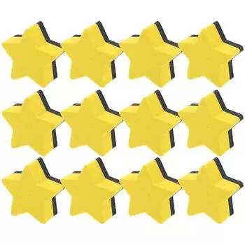 12 шт., магнитная фетровая ткань из ЭВА, мини-пентаграмма, креативный мультяшный ластик для доски, кавайные магнитные ластики для доски