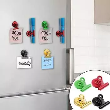 12 шт. магнитные зажимы универсальные магниты для досок удобные магниты на холодильник для фотографий календари ключи серебряный