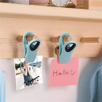 12 шт. Магнитный уплотнительный зажим, многоцелевой зажим, портативный зажим для пакетов, зажим для хранения свежих продуктов для кухонного холодильника синий