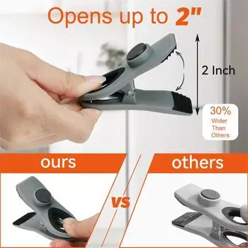 12 шт. магниты на холодильник зажимы для еды зажим для пакета чипсов магнитный декор для холодильника кухонная доска объявлений напоминание блокнот наклейка жёлтый