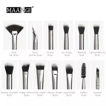 12 шт. Макияж кисти для теней кисть для хайлайтера набор кистей для макияжа One Size