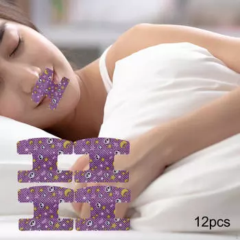 12 шт. маленькая лента для рта для улучшения сна в ночное время и улучшения дыхания через нос