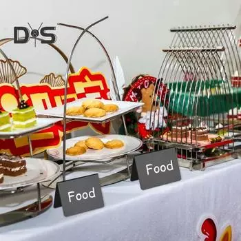 12 шт. маленькие доски для записей, еда, шведский стол, многоразовые мини-доски для мела с белой ручкой, мини-бирки для мела 12pcs A