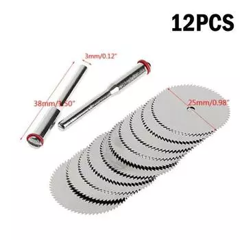 12 шт. Маленькие пильные полотна, пильные полотна для циркулярной пилы, дерево, пластик, ПВХ, трубы, электрическая шлифовальная машина, ручная электрическая дрель, аксессуары