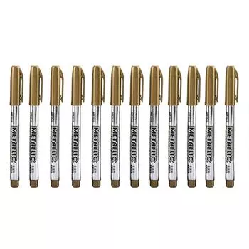 12 шт. маркер перманентный маркер поздравительные открытки альбом скрапбукинг сделай сам письмо рисунок (золотой)