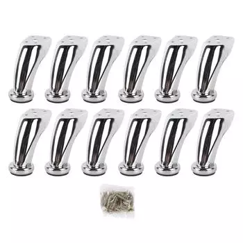 12 шт. мебельные ножки железные гальванические современный стиль металлическая ножка дивана замена для стола стула