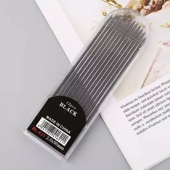 12 шт механический карандаш черный 2B стержень для черновиков для письма для рукоделия и рисования канцелярские принадлежности