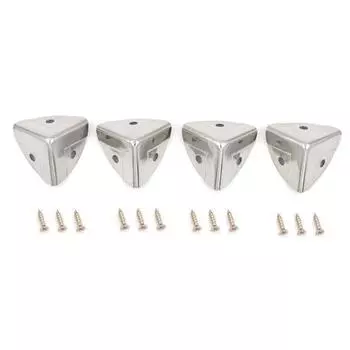 12 шт. металлический защитный уголок для коробки для косметики, деревянных чемоданов, кейсов для полетов, ретро-мебельная фурнитура, защитный уголок