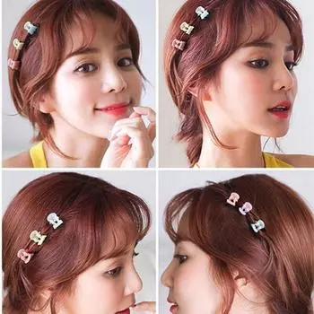 12 шт., милые мини-пластмассовые заколки-когти для женщин и девочек, заколки для волос, заколки-крабики для укладки, инструмент для макияжа, корейские аксессуары для волос