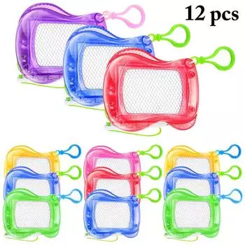 12 шт. Мини-доска для рисования, магнитная доска для рисования, рюкзак, брелок, доска с ручкой, детский эскиз, стираемый блокнот для рисования на день рождения 12 pcs