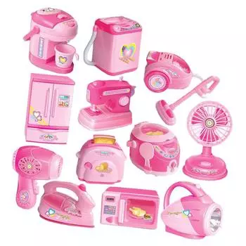 12 шт., мини-флэш-кухонная бытовая техника, набор игрушек для детей, ролевые игры