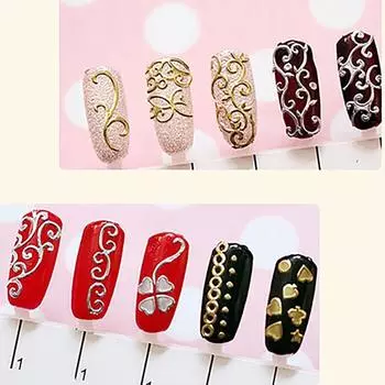 12 шт мини-наклейки для ногтей легкие прочные рождественские маникюрные наклейки Санта-Клауса на день рождения Silver