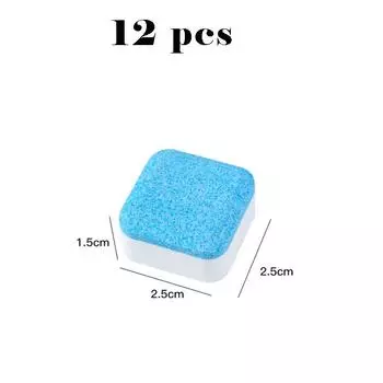 12 шт., многофункциональное шипучее чистящее средство, концентрированное гранулированное чистящее средство для домашней стиральной машины