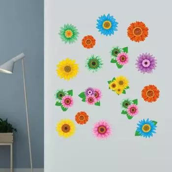 12 шт. модные красочные яркие цвета спиральные подвески в виде подсолнуха висячие украшения фестивальные украшения для фотографии