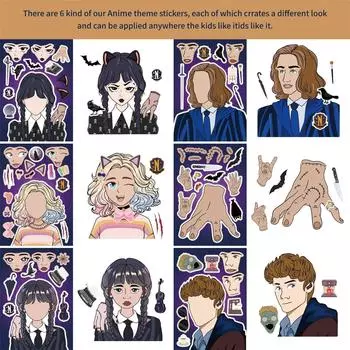 12 шт. Мультяшные детские наклейки для мальчиков и девочек, награда для детского сада/ наклейки One Size