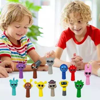 12 шт., мультяшный музыкальный игровой персонаж, фигурка персонажа из ПВХ, статуэтка, скульптура, игрушка, настольное украшение для детей и взрослых, подарок для фанатов игр D