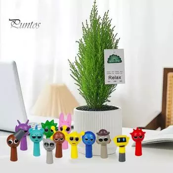 12 шт., мультяшный музыкальный игровой персонаж, фигурка персонажа из ПВХ, статуэтка, скульптура, игрушка, настольное украшение для детей и взрослых, подарок для фанатов игр E