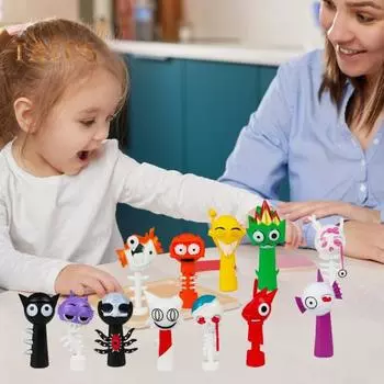 12 шт., мультяшный музыкальный игровой персонаж, фигурка персонажа из ПВХ, статуэтка, скульптура, игрушка, настольное украшение для детей и взрослых, подарок для фанатов игр C