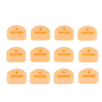 12 шт./набор классических гитарных струнных фиксаторов, направляющих для струн, пряжек для струн с тремя углами, для гитары, укулеле, аксессуары бежевый