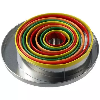 12 шт., набор круглых формочек для печенья разного размера для резки выпечки