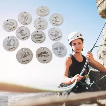 12 шт./набор обучающих досок для завязывания узлов, 12 деревянных дисков для начинающих, для кемпинга на открытом воздухе, практическая обучающая доска 12pcs