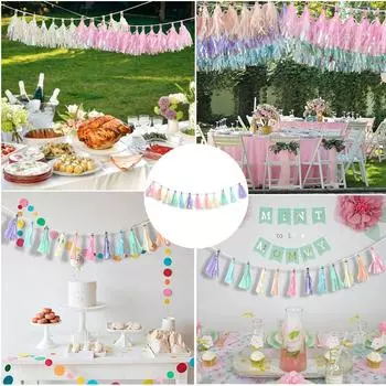 12 шт./набор, ручная работа, сделай сам, цветная кисточка, алюминиевая фольга, цветок, украшение на день рождения, бумажные кисточки, украшение на свадьбу и детский душ фиолетовый