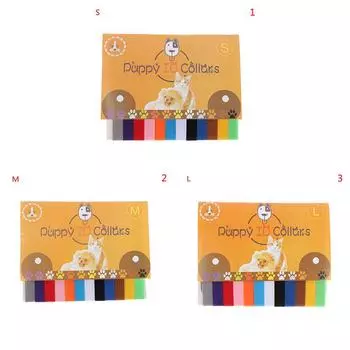 12 шт./набор щенков, новорожденный питомец, ошейник для распознавания котят, ошейник для щенков S