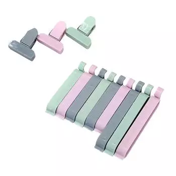 12 шт./набор зажимов для пакетов, закусок, свежих продуктов, пакетов для хранения, упаковщик, кухонный вакуумный упаковщик, зажим