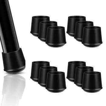 12 шт. накладок на ножки стульев, защитные накладки на ножки табуретов, износостойкие, устойчивые к царапинам, простая установка, напольные протекторы, нескользящие 10 mm 12pcs