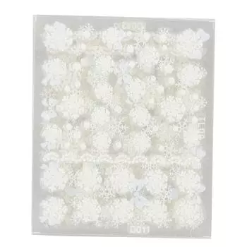 12 шт. Наклейки для дизайна ногтей с рождественской тематикой, переводные наклейки для ногтей, инструменты для декорирования в виде снежинки