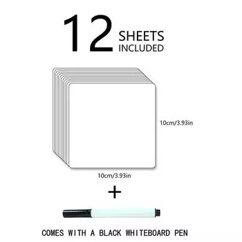 12 шт. наклейки для доски небольшого размера, повторяющиеся надписи, стирание для детских граффити, сделай сам, стены 1 set
