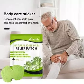 12 шт., натуральный пластырь от боли в колене, быстродействующие облегчения, самоклеящиеся пластыри для ухода за болью в суставах, дискомфорт в мышцах зелёный