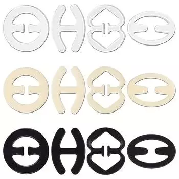 12 шт. Невидимые зажимы для бретелей бюстгальтера, нескользящие пряжки скрывают бретели бюстгальтера для создания образа без бюстгальтера. 12pcs разноцветный