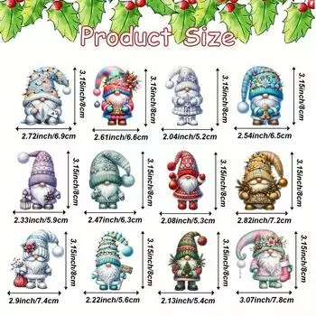 12 шт. новых рождественских деревянных украшений, подвесных украшений, подвеска в виде самолета-гнома, рождественская елка, декор для дома, подарок на Новый год one size розовый