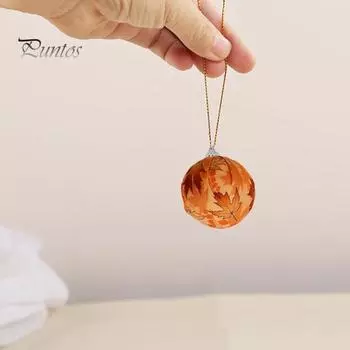 12 шт. осенних шаров, украшения для дерева, тыква, клен, подвесной пенопластовый шар, украшение для осеннего урожая, принадлежности для вечеринки A