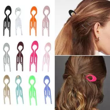 12 шт. палочек для волос U-образной формы, удобные в использовании, заколка для волос сзади, вставная расческа