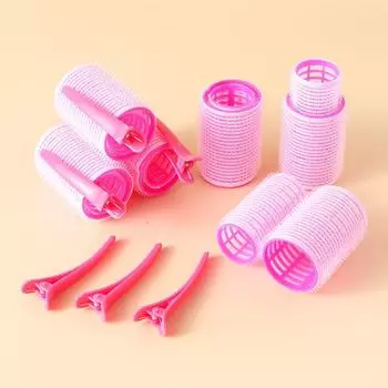 12 шт. парикмахерские принадлежности вьющиеся волосы бигуди без нагревания для домашнего использования синий