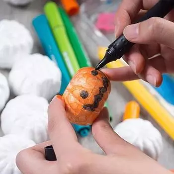 12 шт. пенопластовых тыкв, белые искусственные тыквенные украшения, поддающиеся покраске, поделки своими руками на Хэллоуин, осень