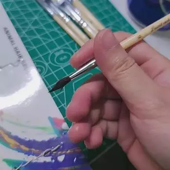 12 шт. Пластиковая нейлоновая ручка для рисования, мягкая фибровая ручка-крючок, легко моющаяся, набор кистей для рисования, экзамен Orange