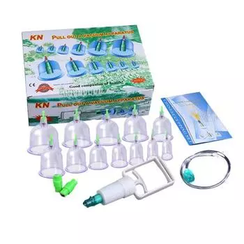 12 шт. пластиковые утолщающиеся вакуумные присоски, чашки для облегчения боли, массажные банки для тела